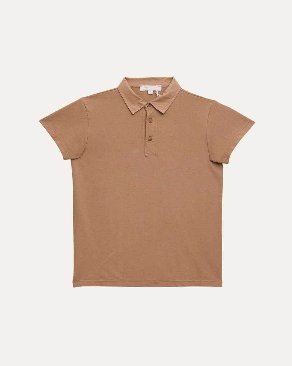 Boy's Jersey Polo Shirt, Size 4-12